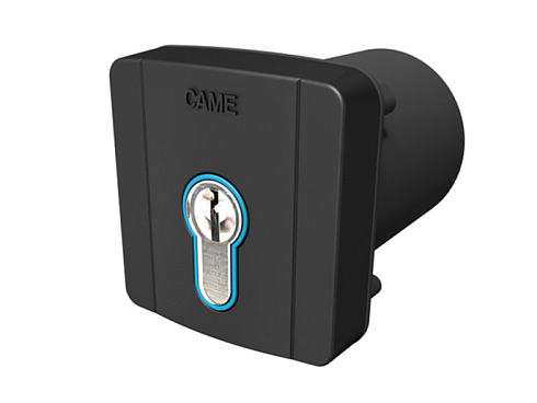 Купить Встраиваемый ключ-выключатель CAME SELD2FDG с цилиндром замка DIN и синей подсветко с доставкой и установкой в Алуште