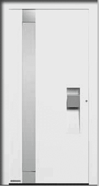 Двери входные алюминиевые ThermoCarbon Hormann - Мотив 306 в Алуште